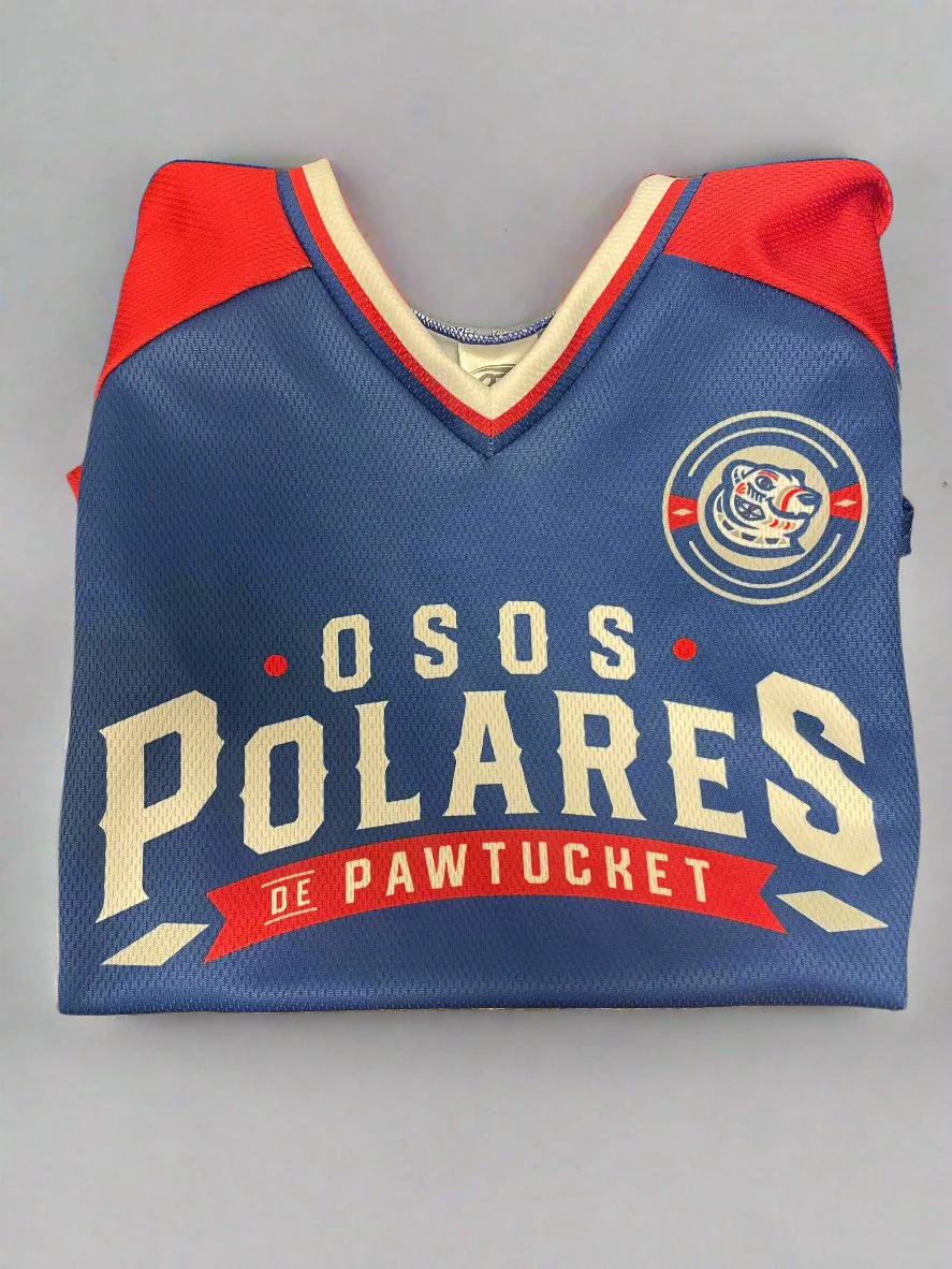 Pawtucket Red Sox Royal Youth Osos Replica Jersey - Image 3