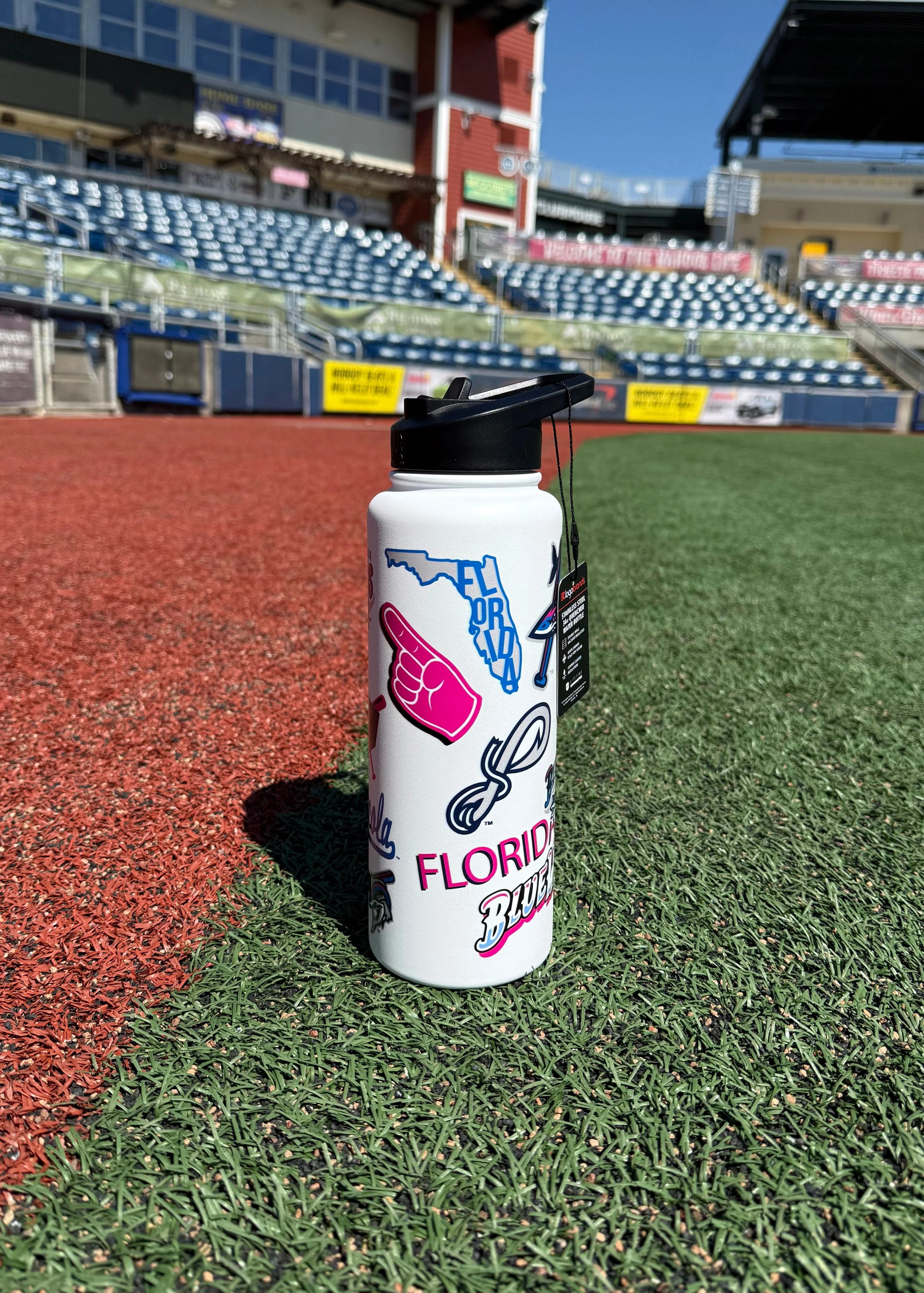 Pensacola Blue Wahoos 34oz Water Bottle - Image 2