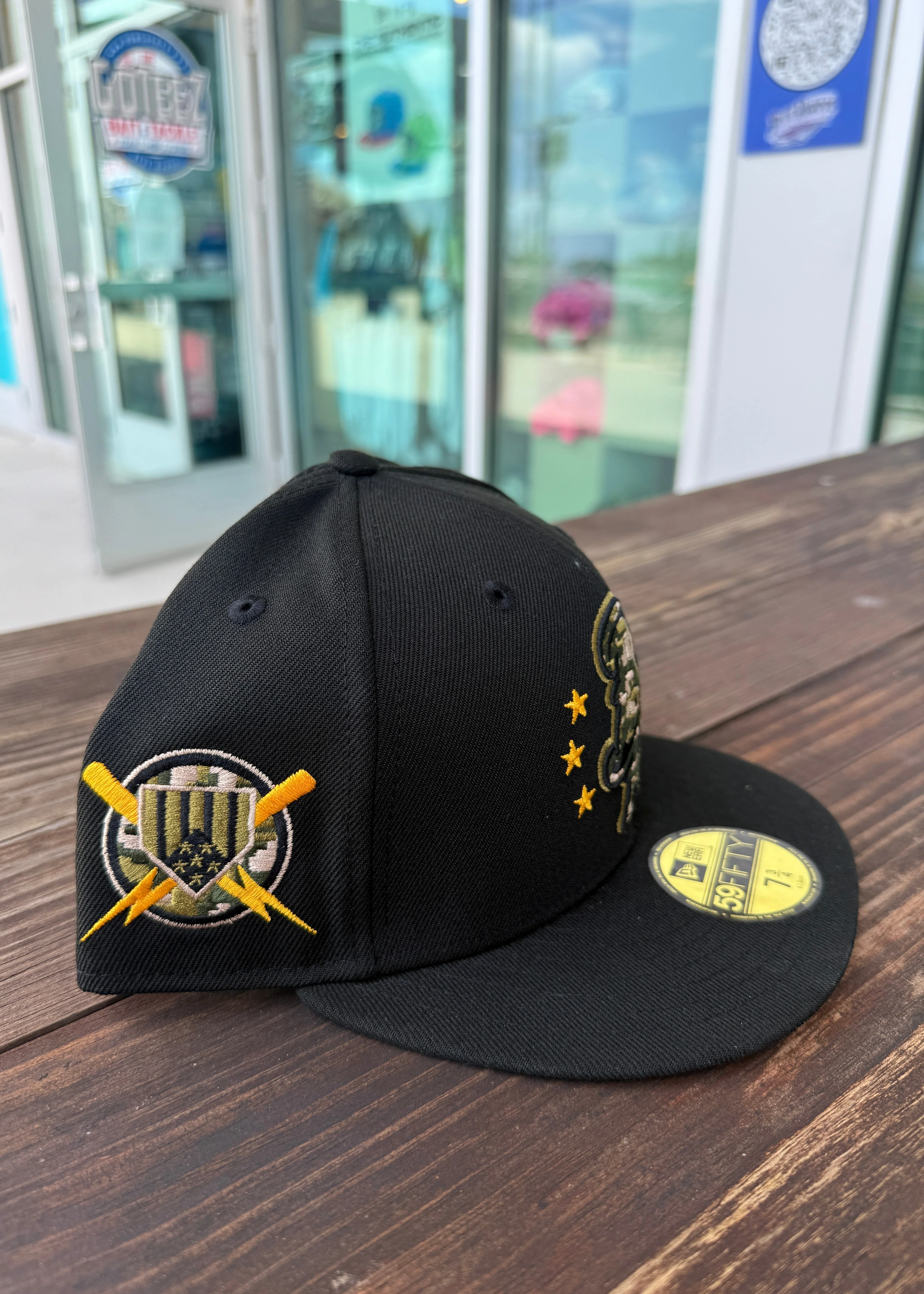Pensacola Blue Wahoos New Era 59Fifty 2024 Armed Forces Day Hat - Image 2