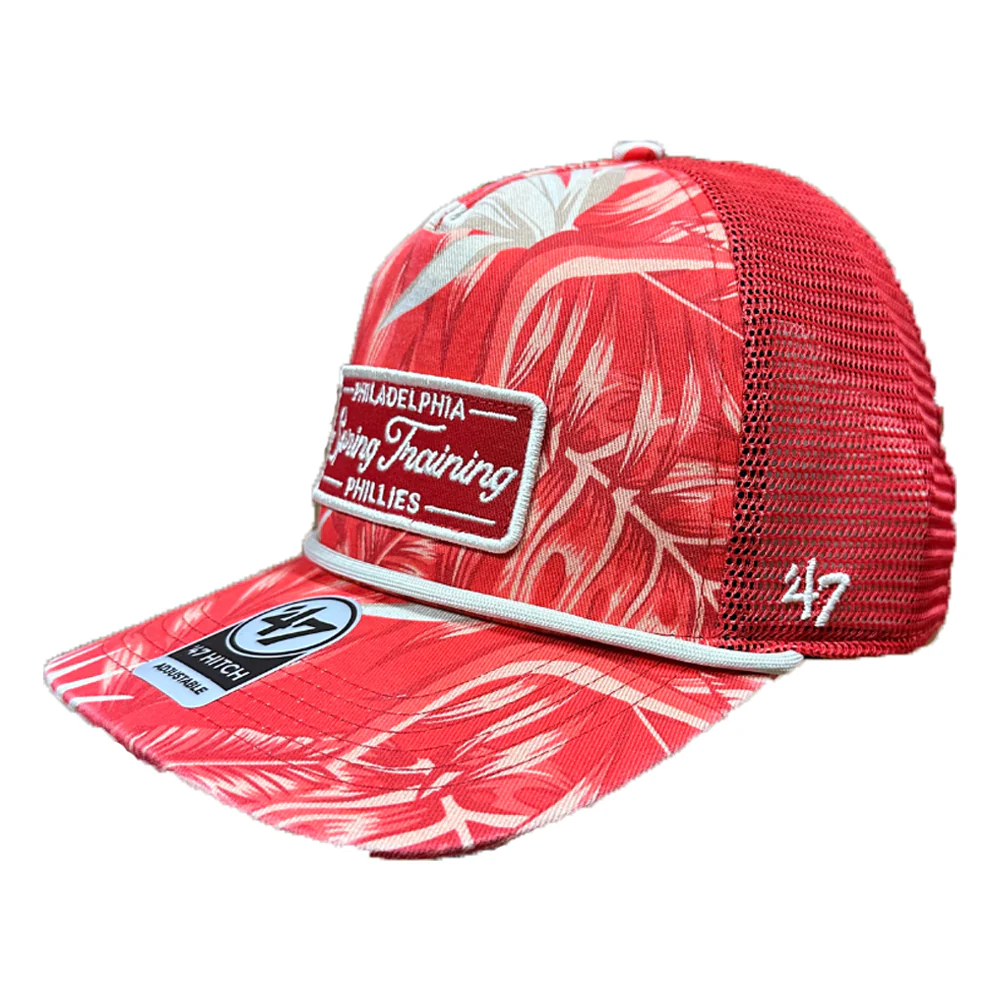 Philadelphia Phillies 47 Brand Red Tropical Hitch Cap - Image 2