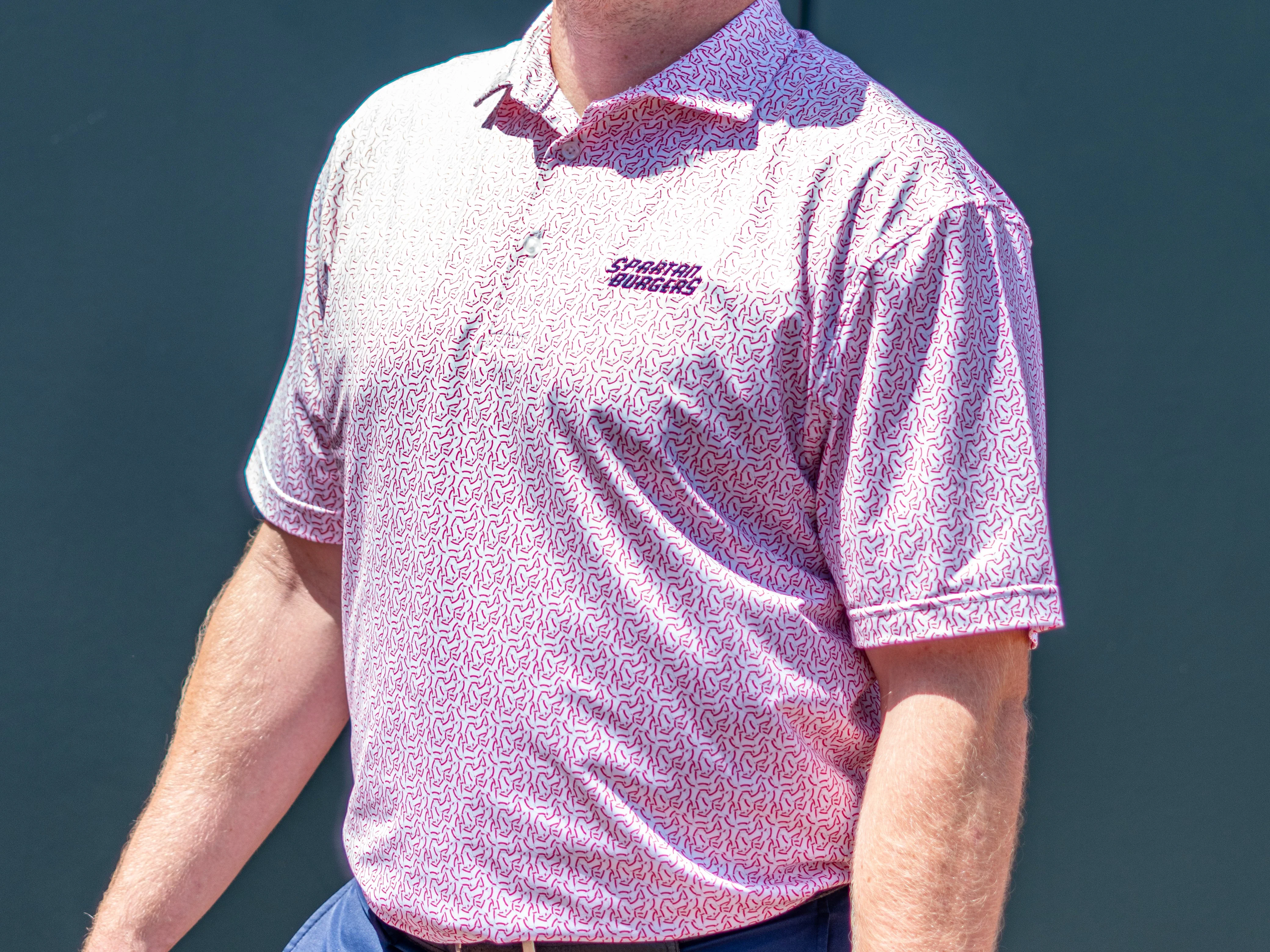 Men's White Bucket of Balls Polo - Image 2