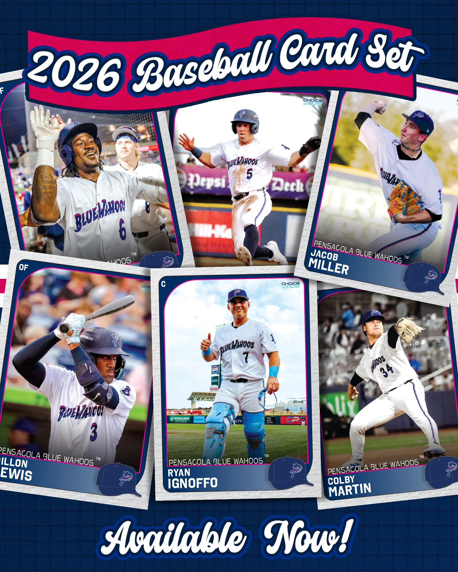 Pensacola Blue Wahoos 2026 Team Set