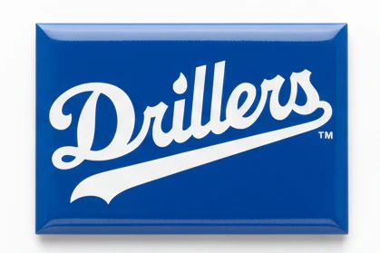 Tulsa Drillers Primary Logo Fridge Magnet