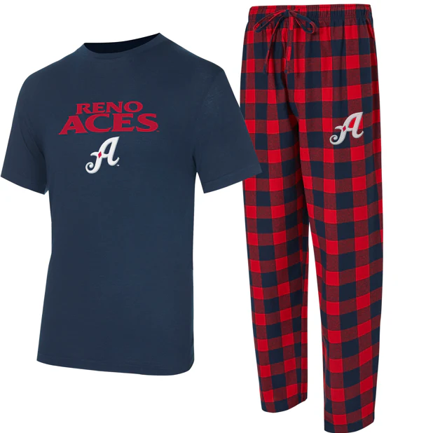 Reno Aces Men's Plaid Avondale Aces Sleep Set