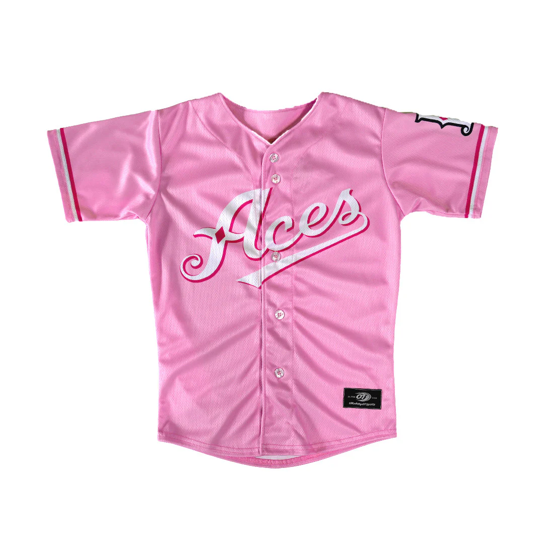 Reno Aces OT Sports Youth Pink Jersey