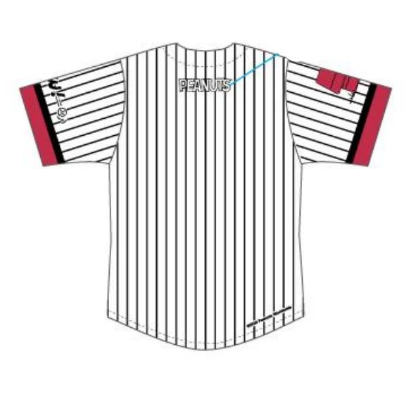 Reno Aces Youth Stripped Snoopy Peanuts Theme Night Jersey - Image 2