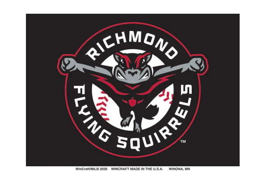 Richmond Flying Squirrels Wordmark Primary Logo Fridge Magnet