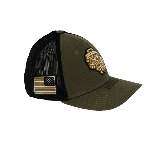 Rocket City Trash Pandas New Era 39THIRTY M-Crown Stretch Fit 2026 Armed Forces Stretch Fit Cap - Image 3