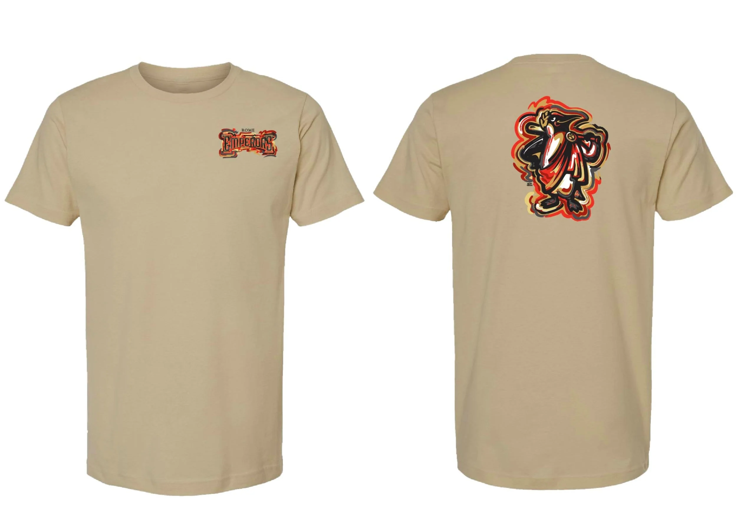 Rome Emperors Adult Tan Storm Striker T-Shirt - Image 4