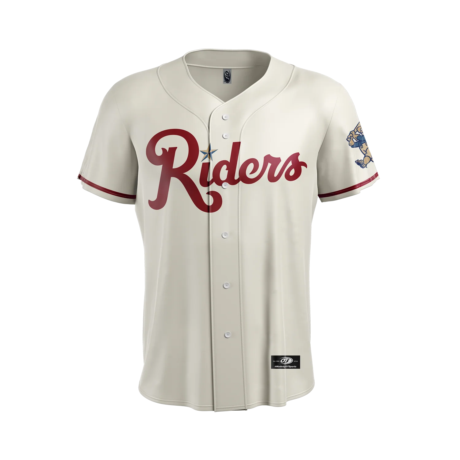 OT RoughRiders Adult Cream Replica Jersey