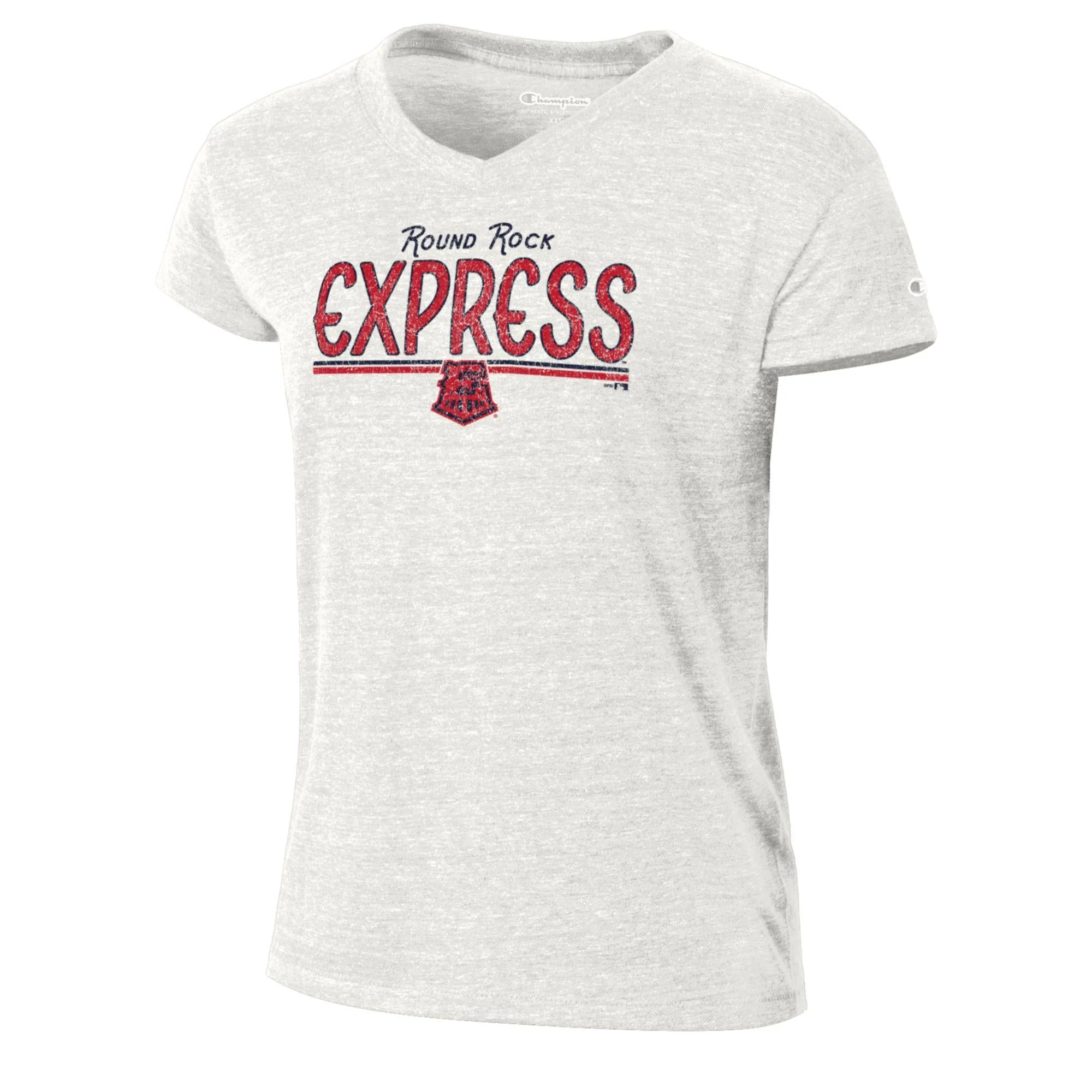 Round Rock Express Champion Off-White Express Washed Tee