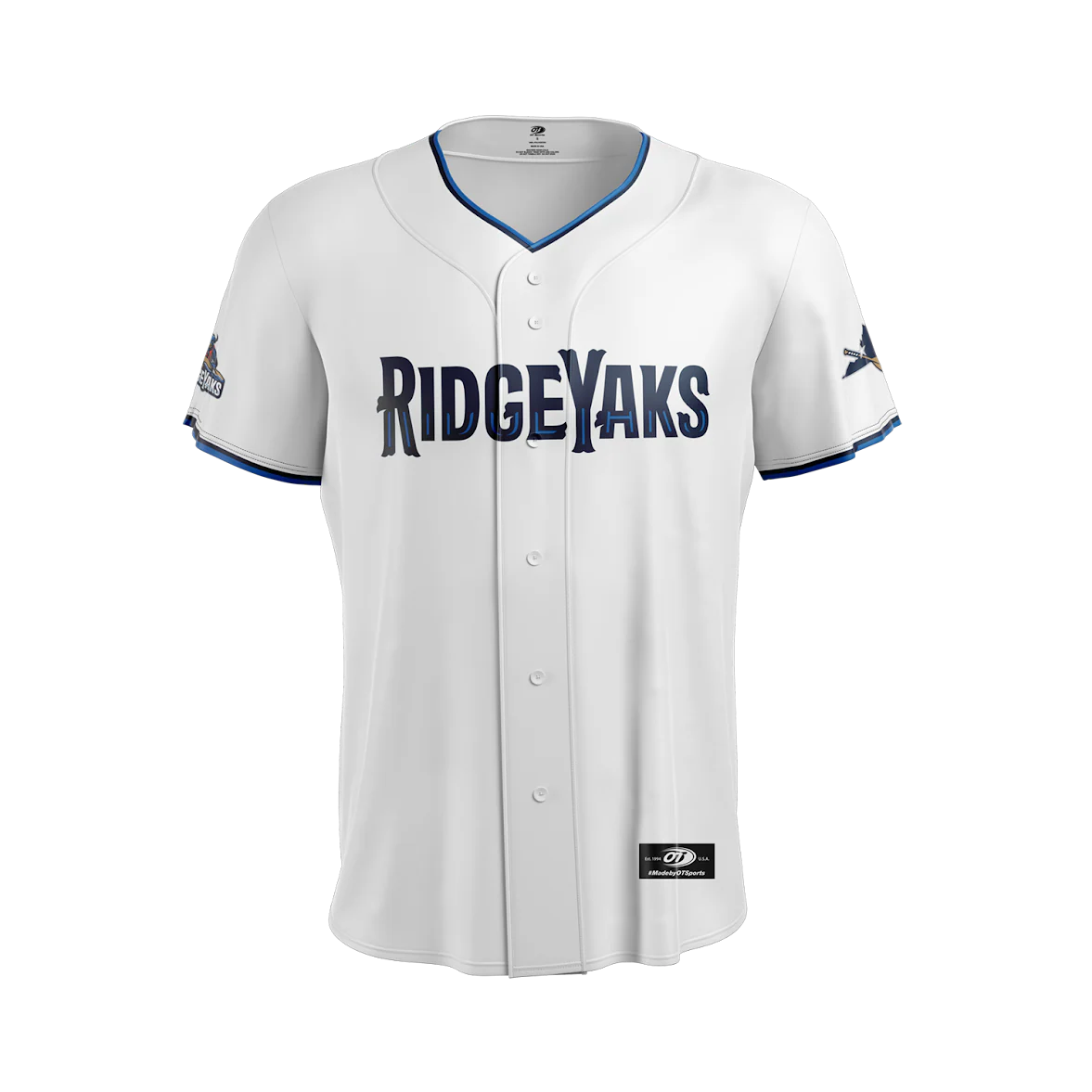 Salem RidgeYaks Youth White Sublimated Jersey
