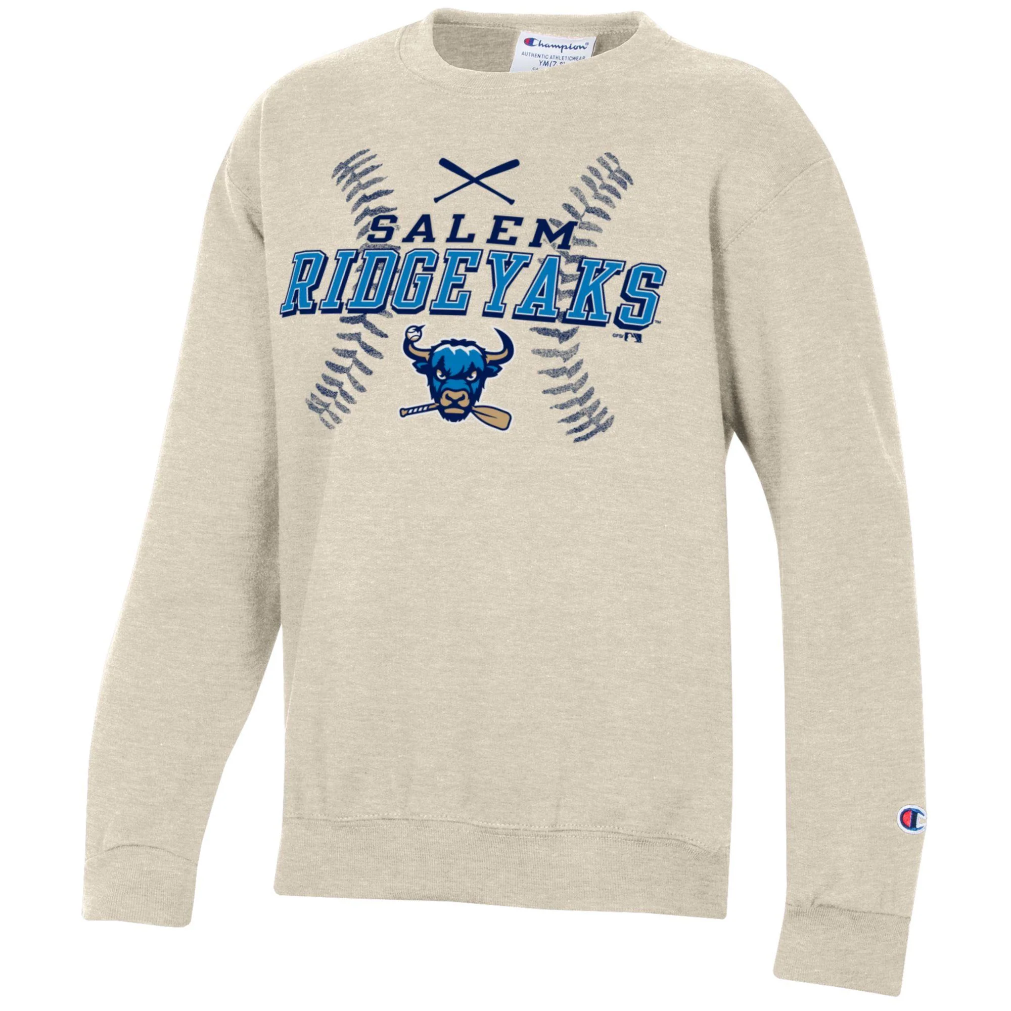 Salem RidgeYaks Youth Baseball Stitching Crewneck - Image 2
