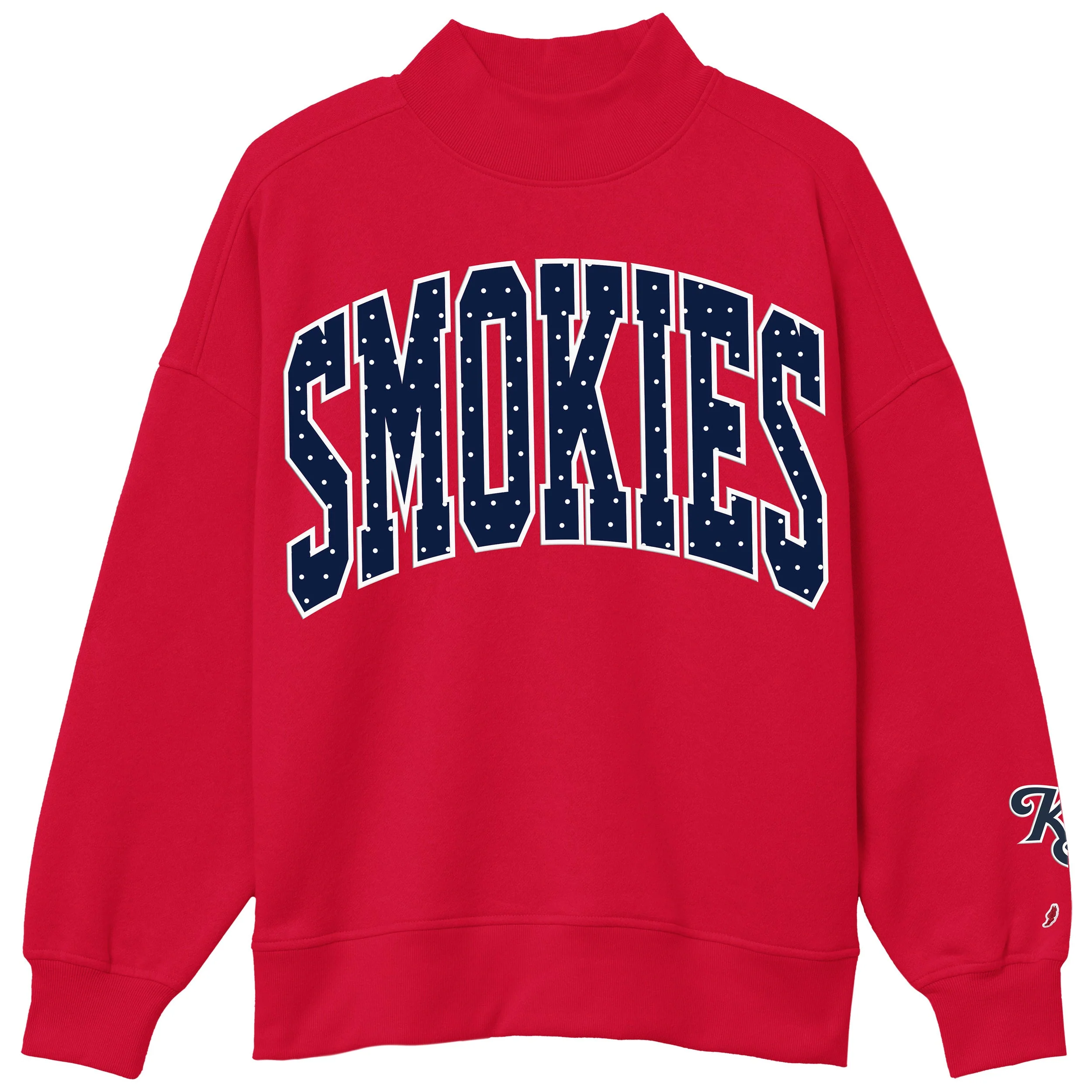 Smokies Polka Dot Mock Neck