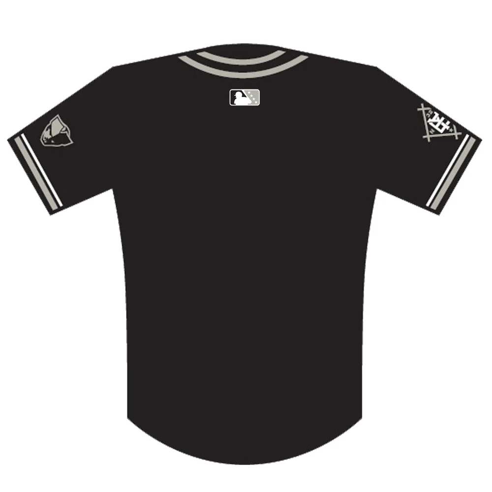 Somerset Patriots On-Field Authentic Black Yankees Jersey - Image 8