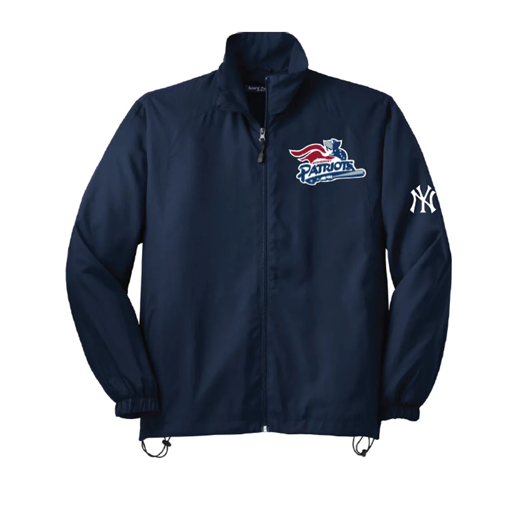Somerset Patriots Men's Navy Co Branded Sport-Tek Windbreaker Jacket