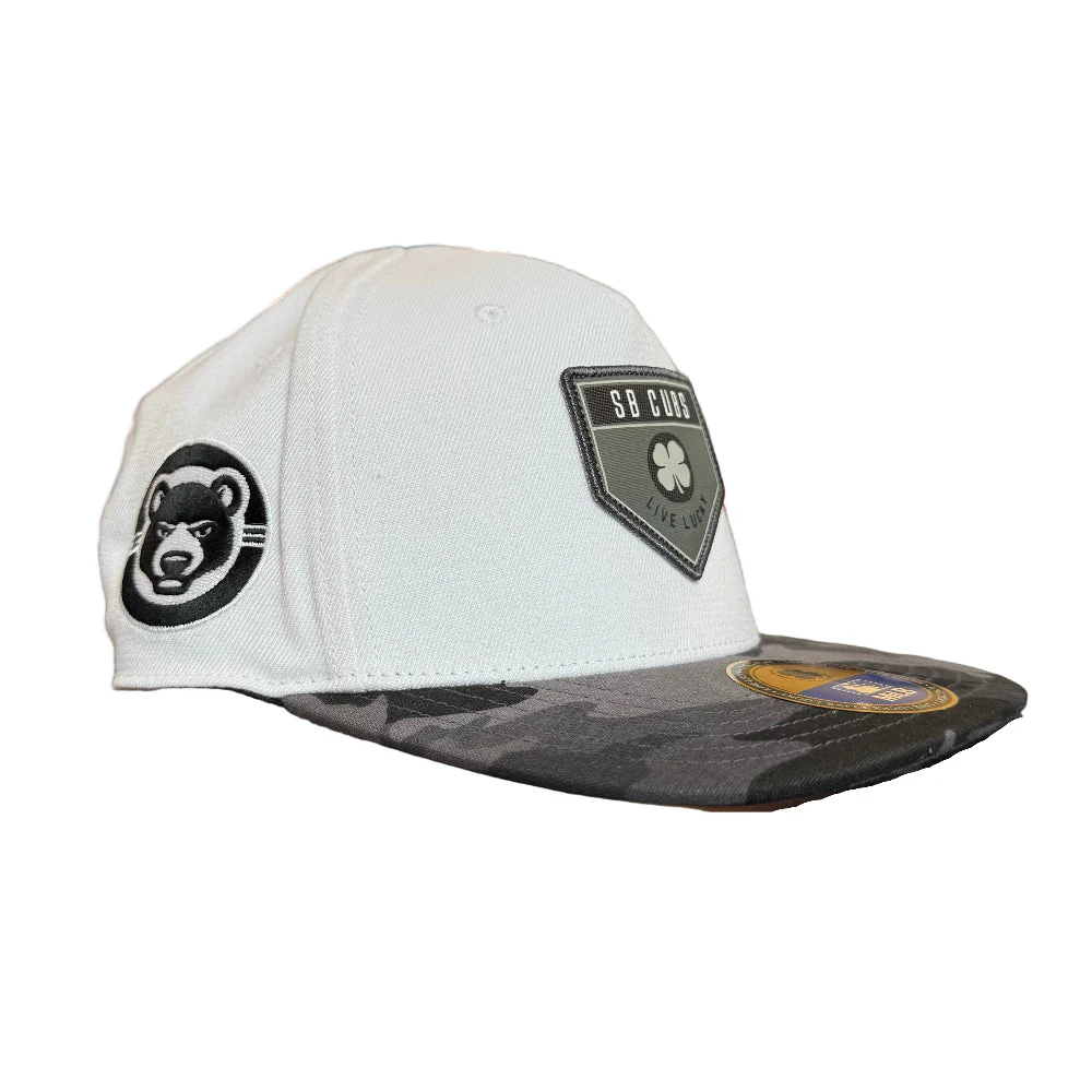South Bend Cubs Black Clover Adjustable Plate Snapback Cap - Image 3