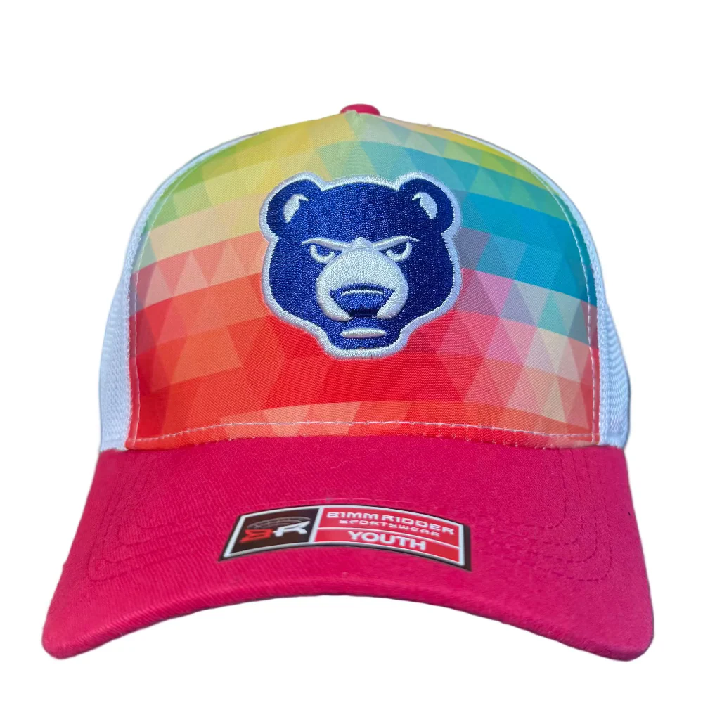 South Bend Cubs Youth Girls Rainbow Adjustable Cap - Image 2