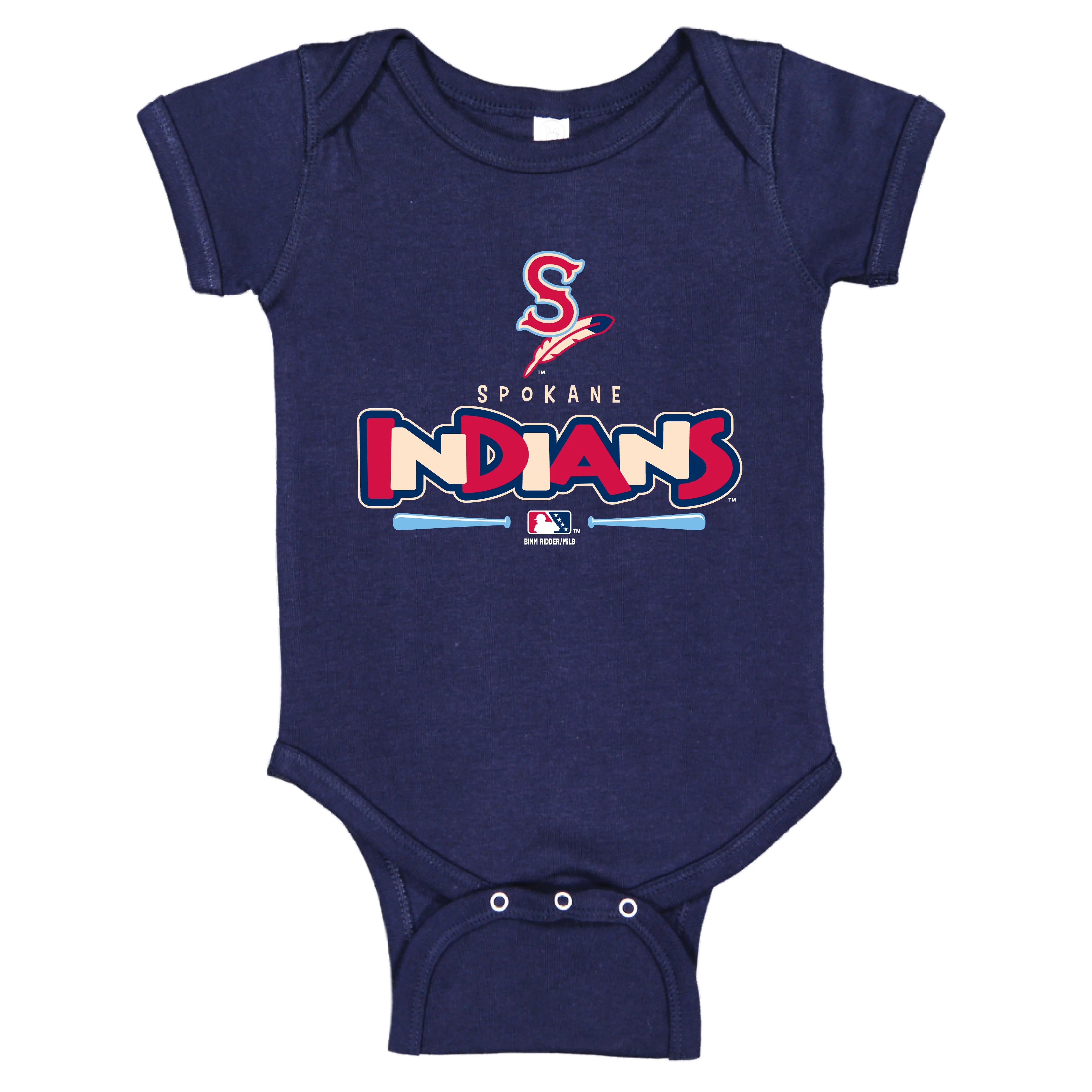 Spokane Indians Infant Navy Atari Creeper