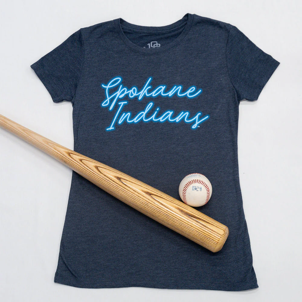 Spokane Indians Ladies Neon Tee - Image 2