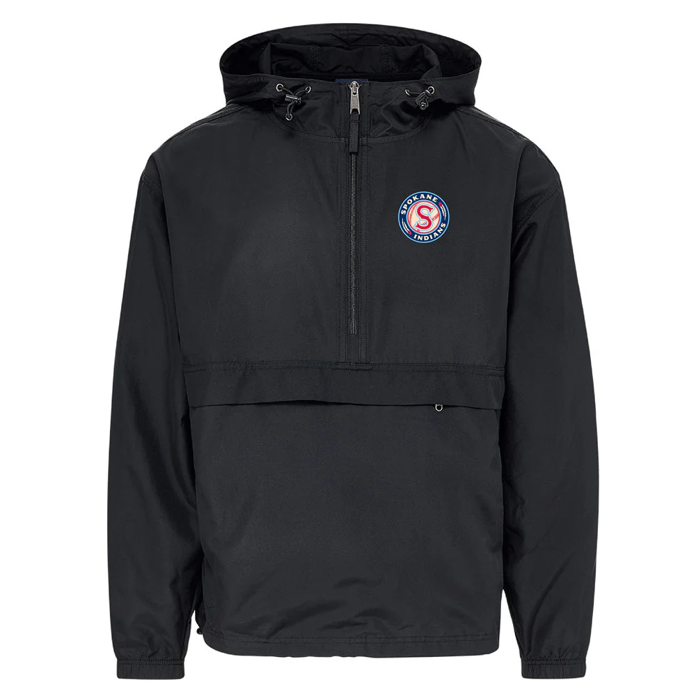 Spokane Indians Logo Packable Windbreaker
