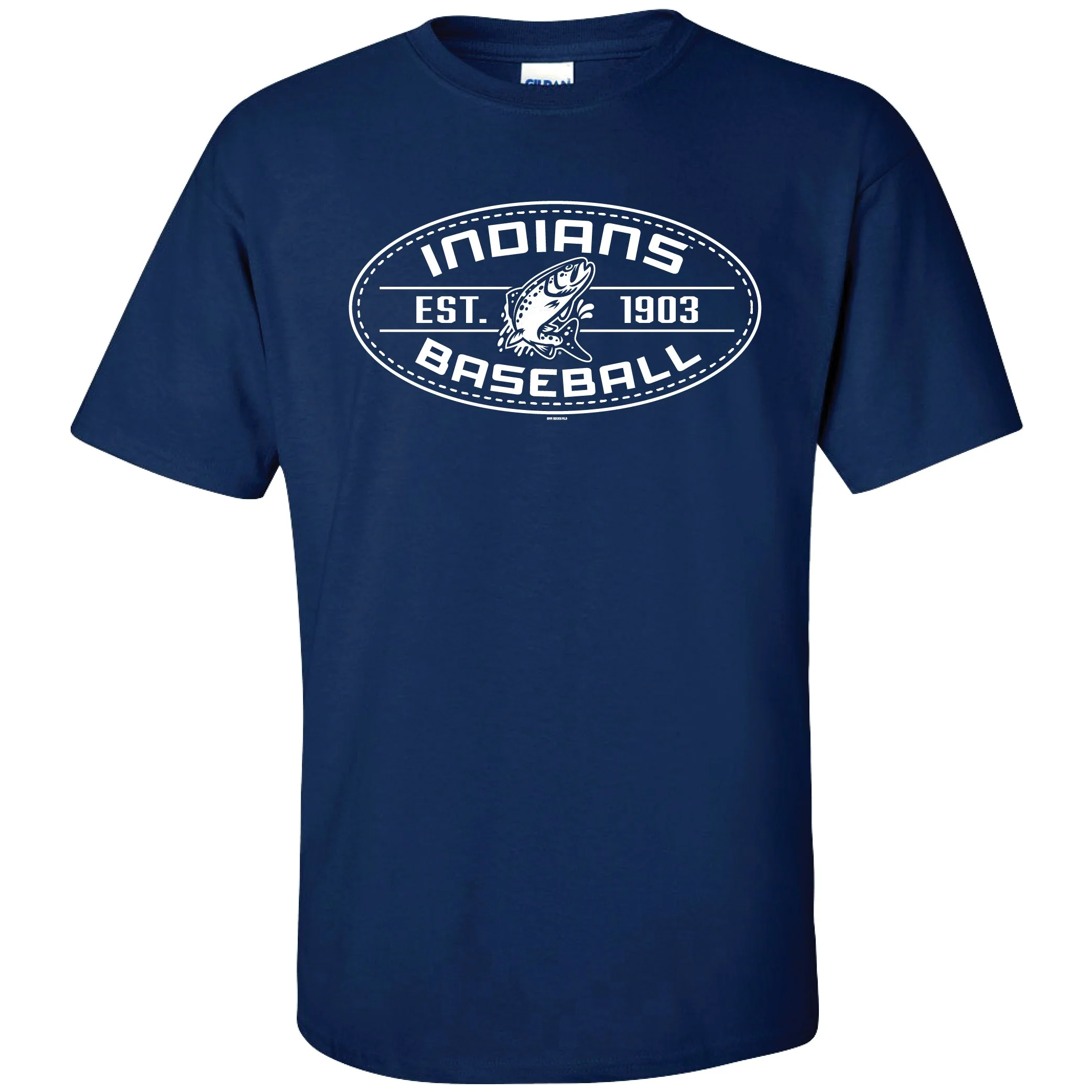Spokane Indians Navy Wilbo Redband Tee