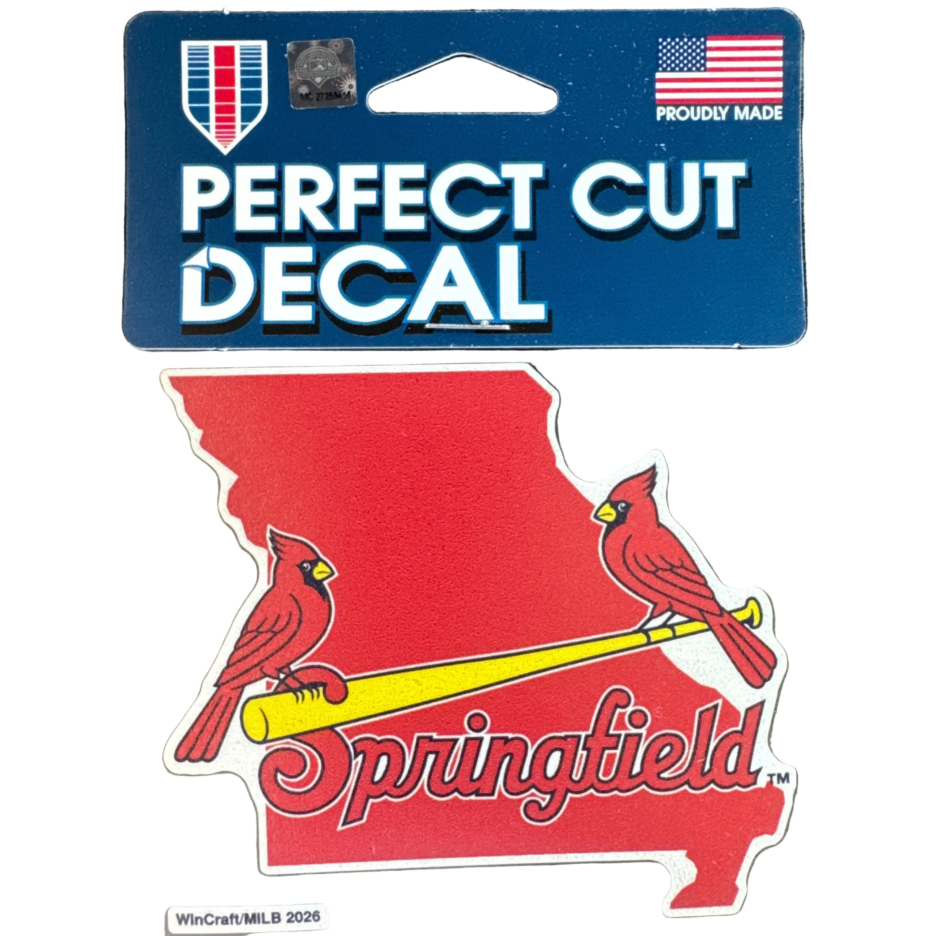 Springfield Cardinals 4" Sticker - State