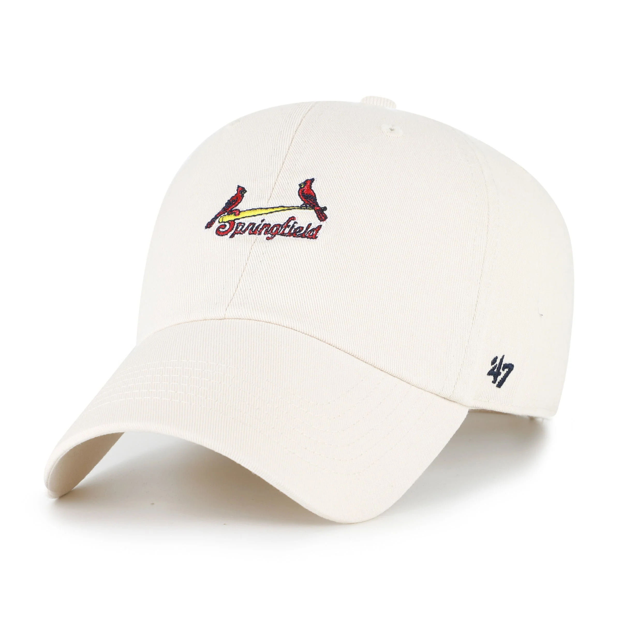 Springfield Cardinals 47 Brand Mini Script Clean Up Dad Hat