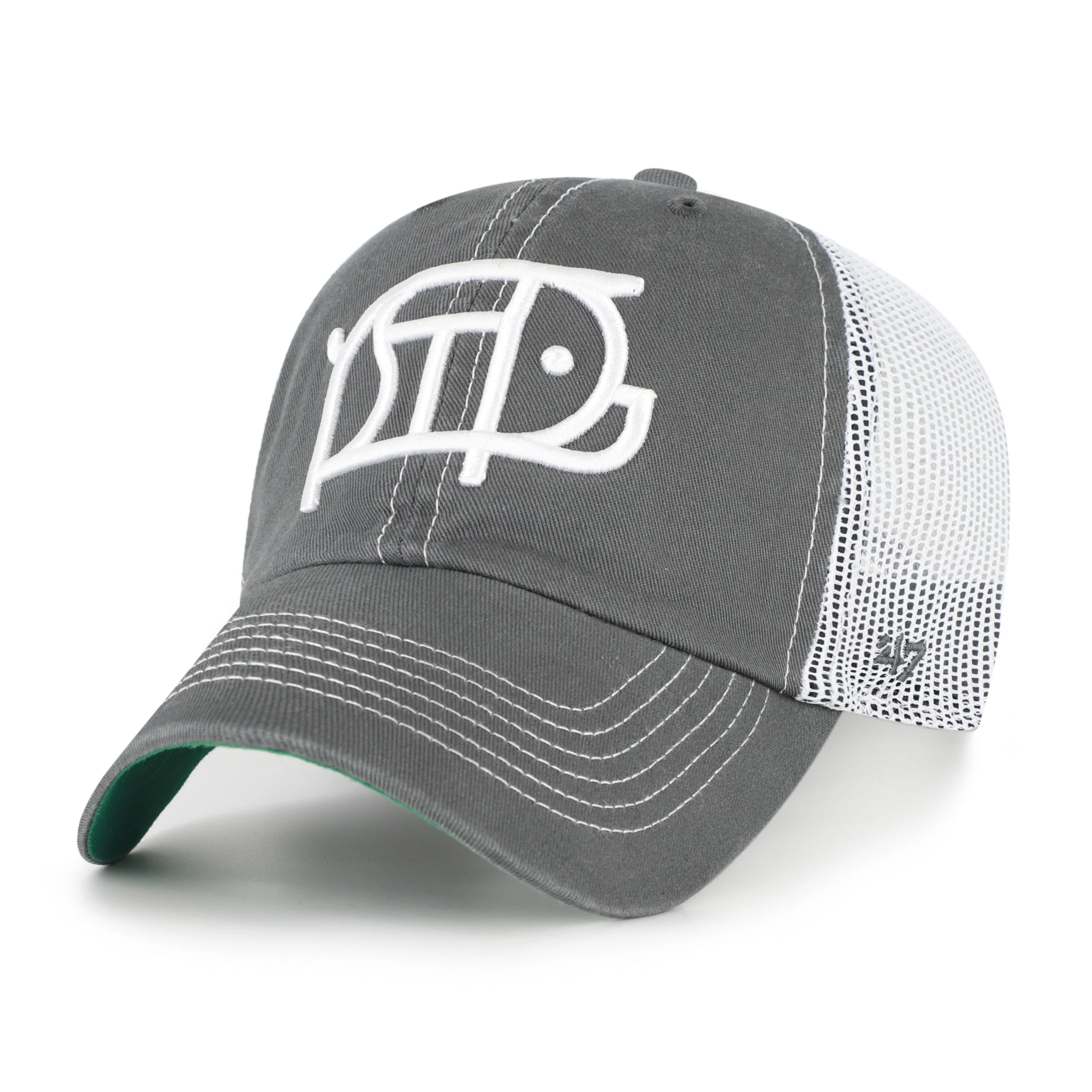 St. Paul Saints 47' Brand Trawler Clean-Up Adjustable Pigseye Logo Charcoal