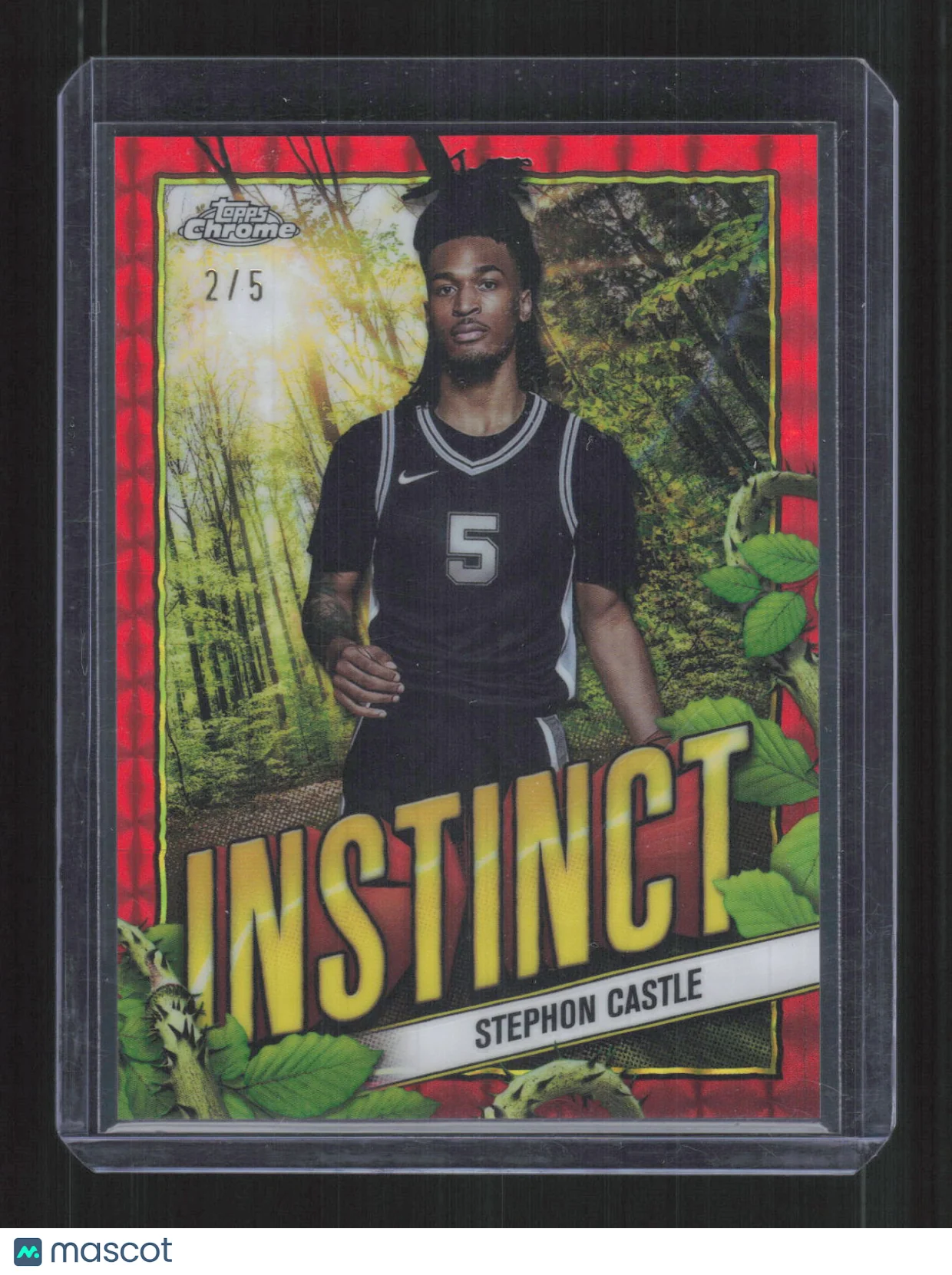 Stephon Castle 2025 Topps Chrome Instinct Red Moj