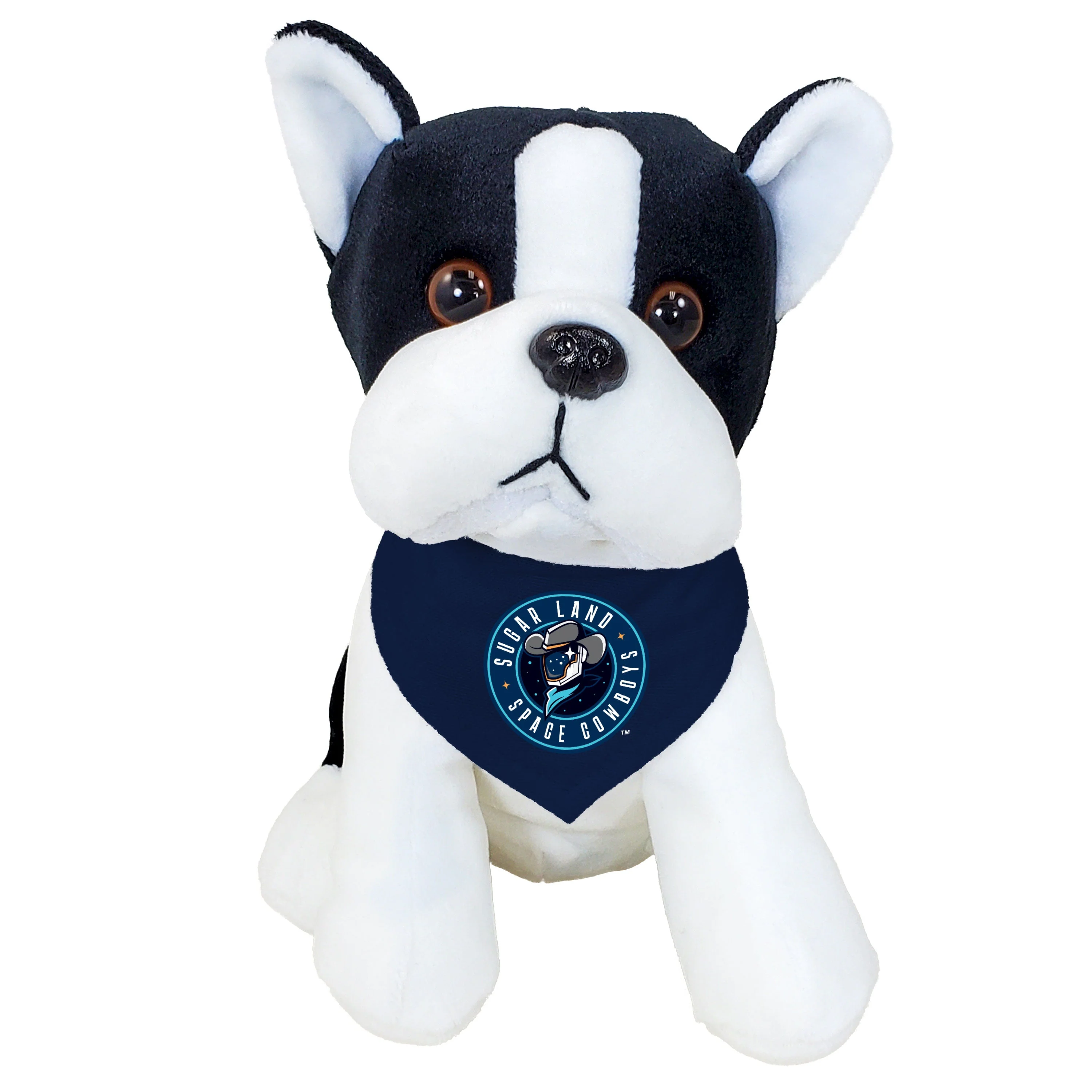 Sugar Land Space Cowboys Mascot Factory Plush Palm Pals Boston Terrier
