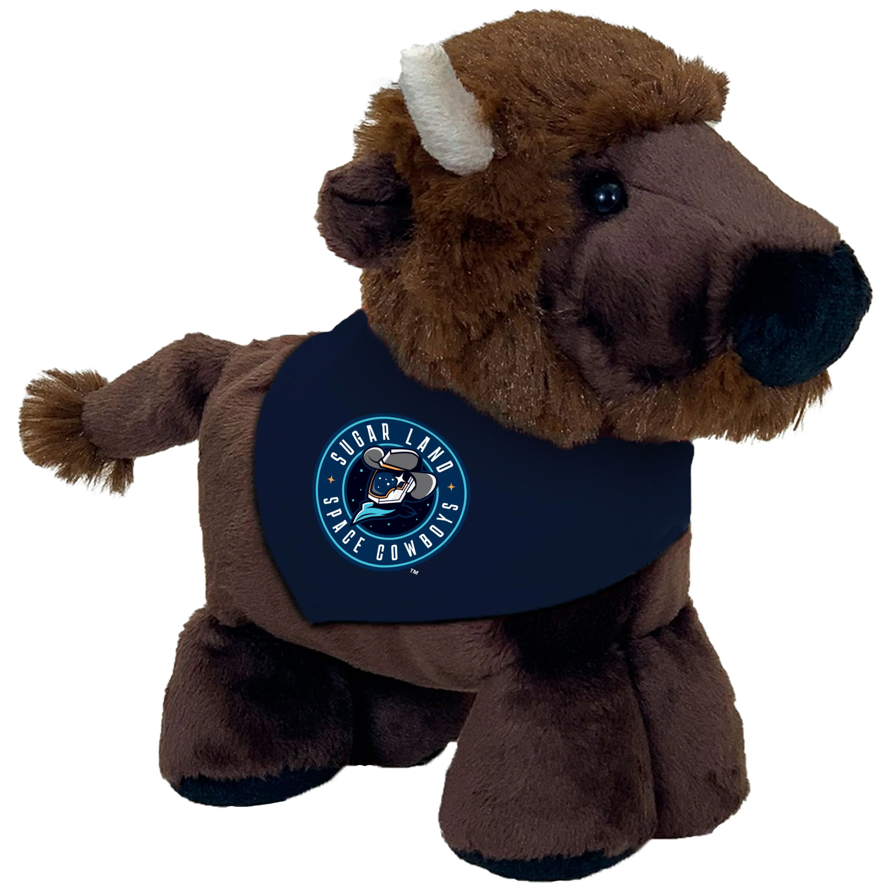 Sugar Land Space Cowboys Mascot Factory Plush Short Stack Buffalo