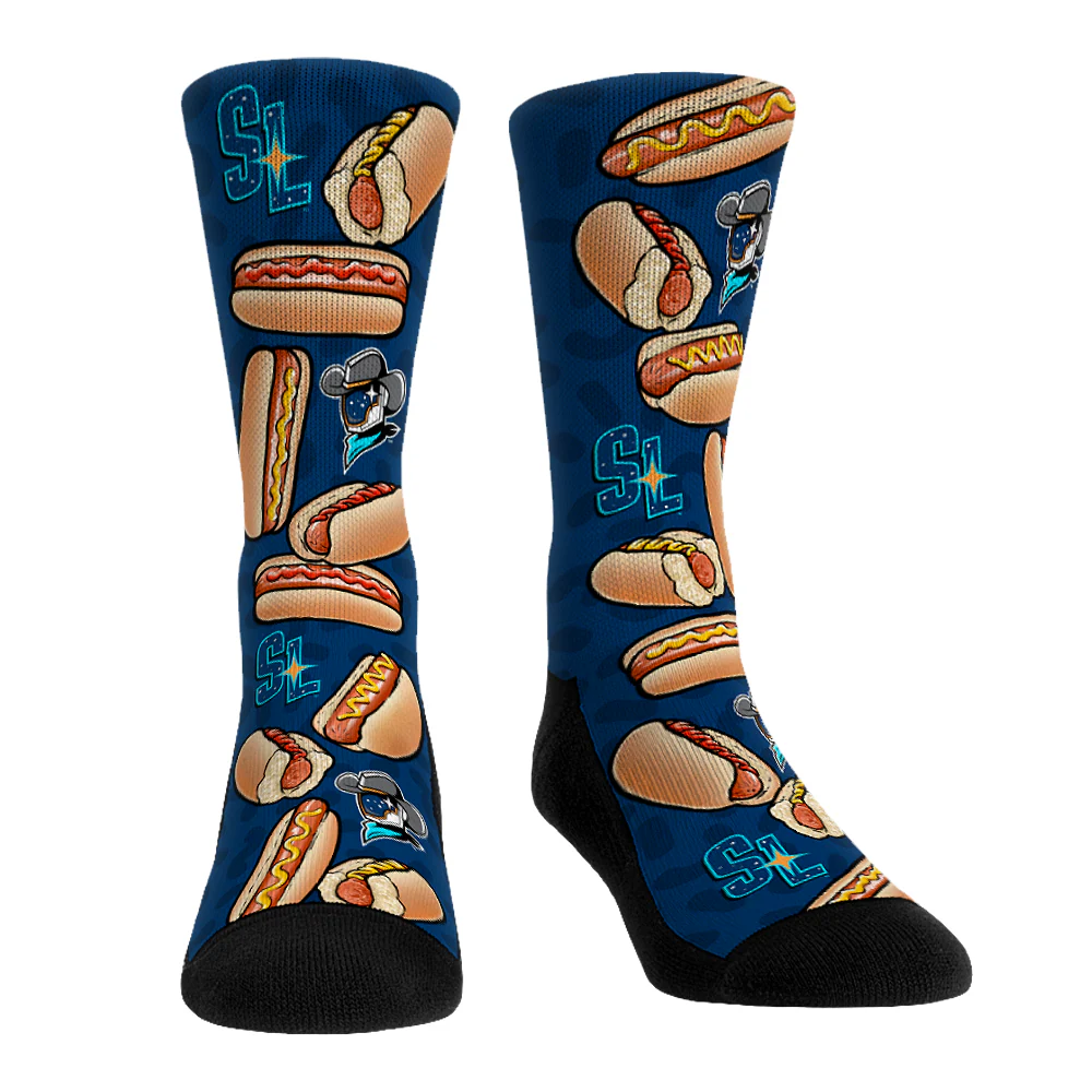 Sugar Land Space Cowboys Rock 'Em Socks Hot Dogs