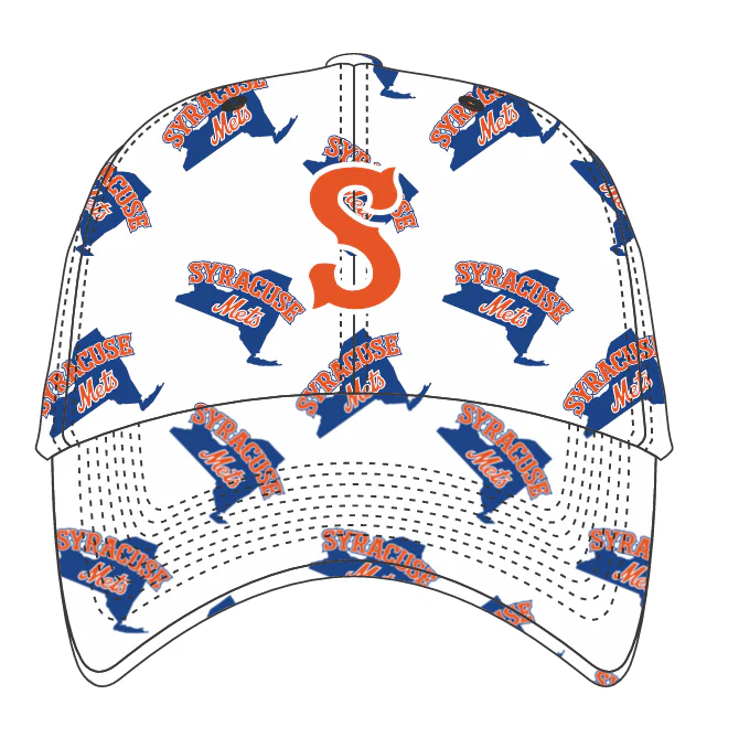 Syracuse Mets '47 White Logo Clean Up Youth Adj.