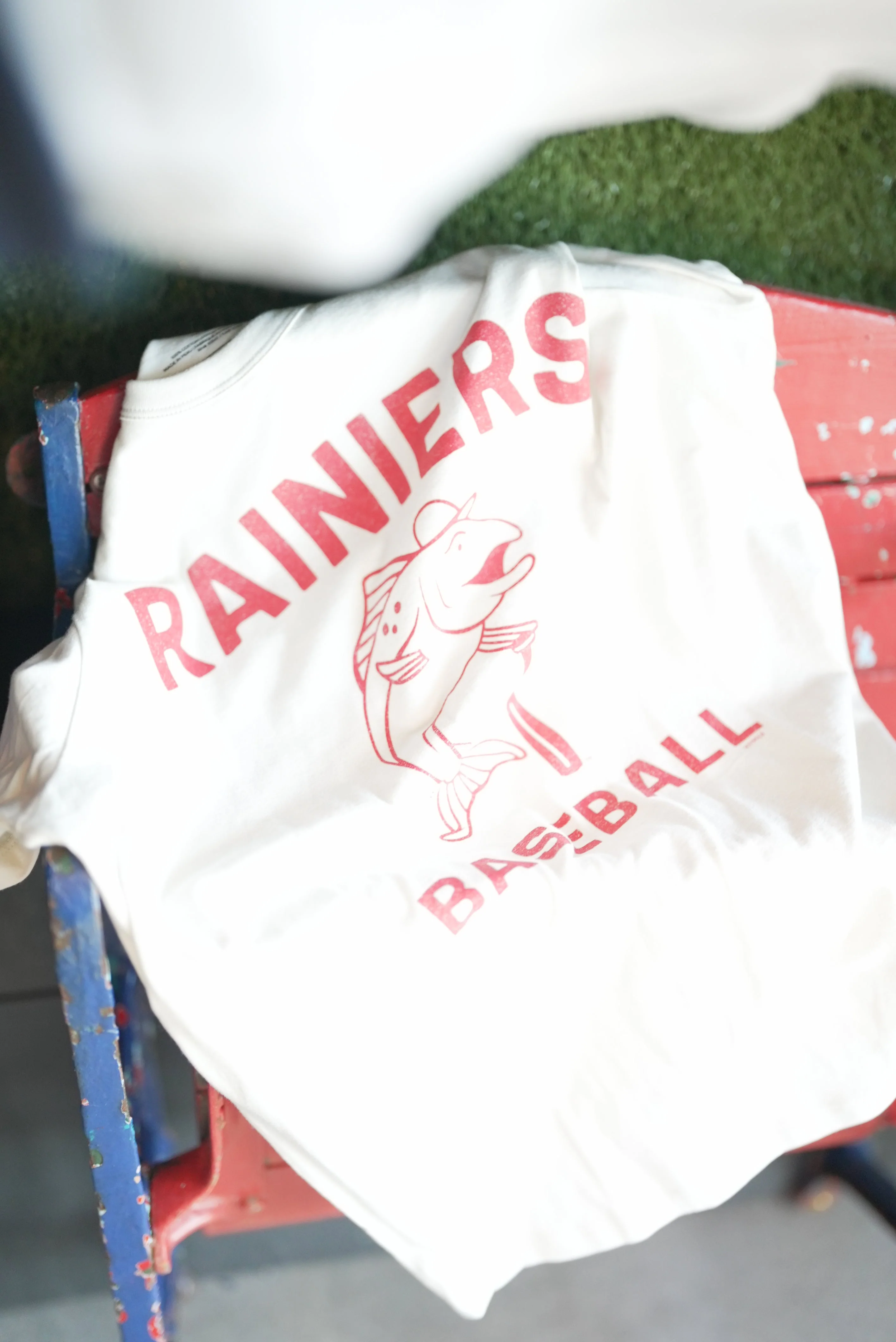 Tacoma Rainiers '47 Brand Cream Duster Slammin' Sam Tee - Image 3