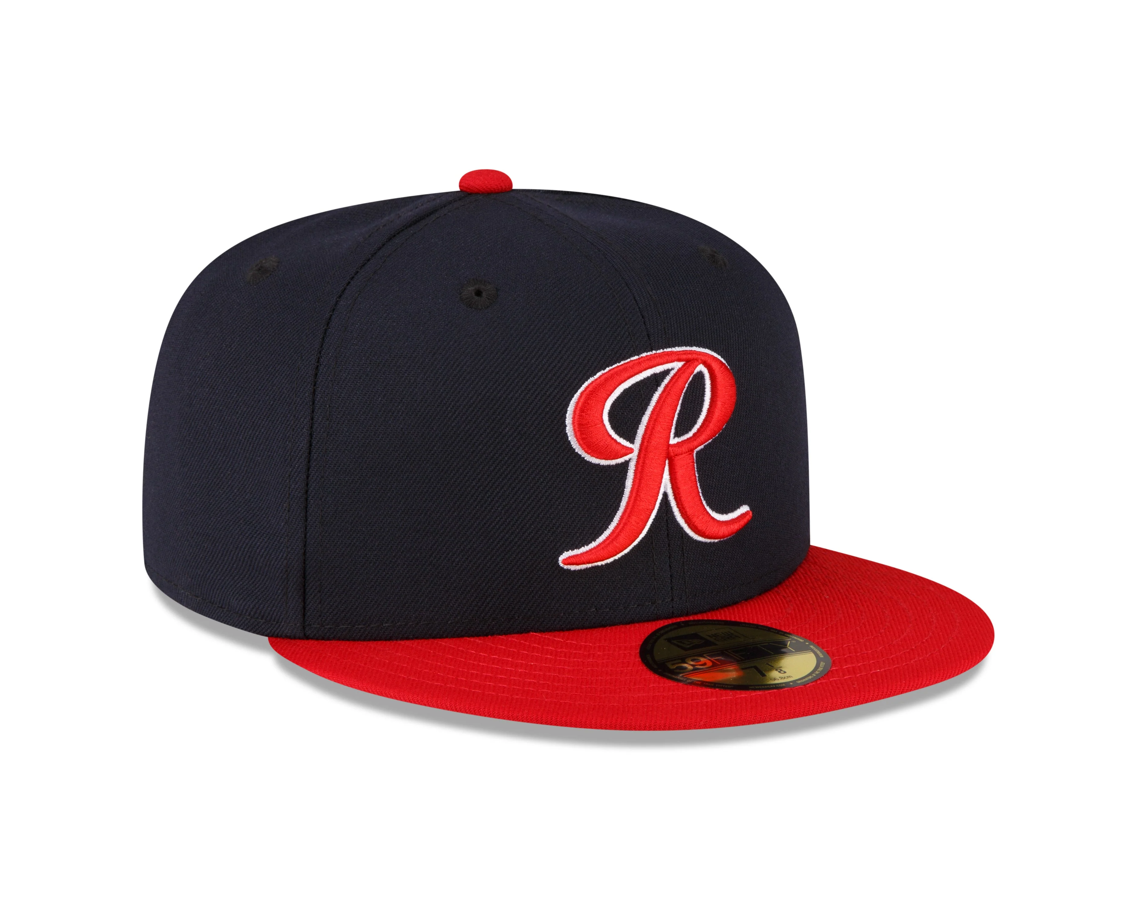 Tacoma Rainiers New Era 59Fifty Navy Red R Cap - Image 4