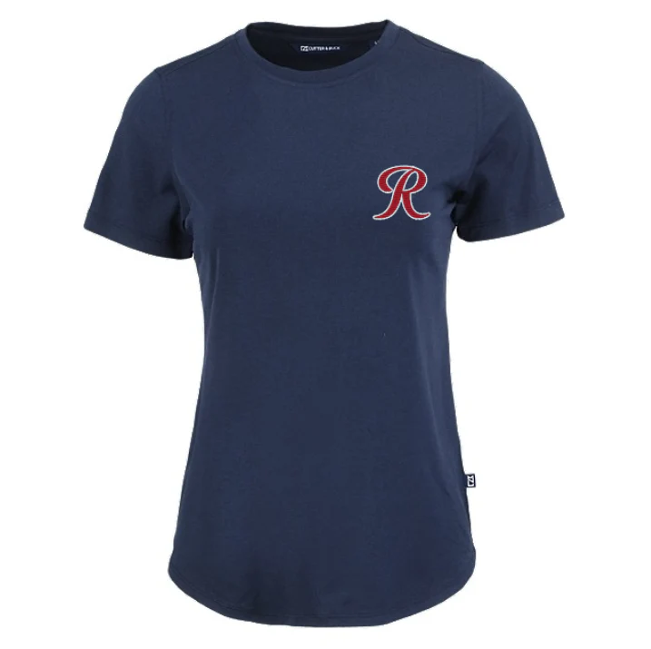 Tacoma Rainiers Cutter & Buck Women's Navy Coastline Epic Comfort Eco Tee