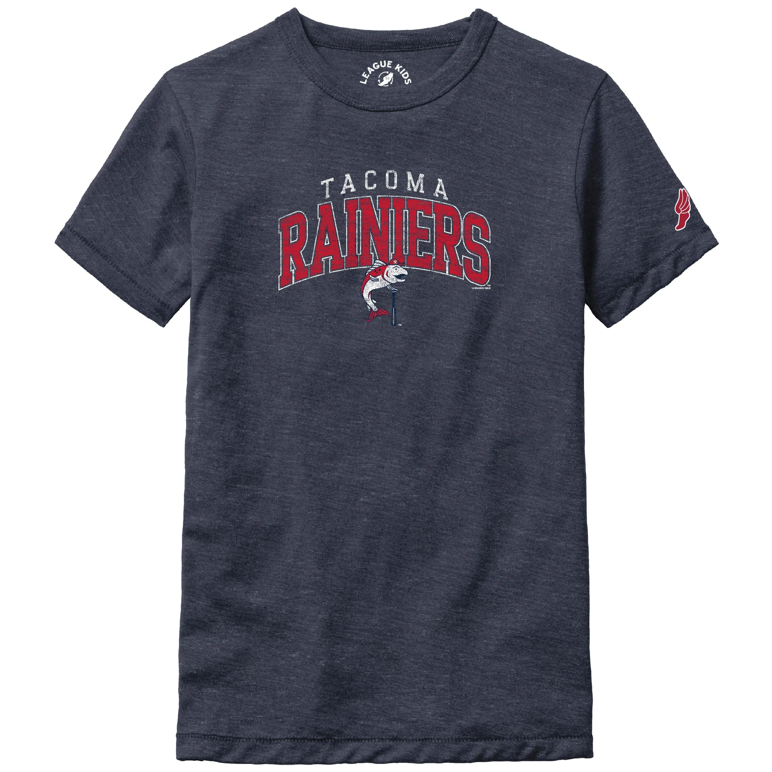 Tacoma Rainiers League Youth Navy Sam WM Tee
