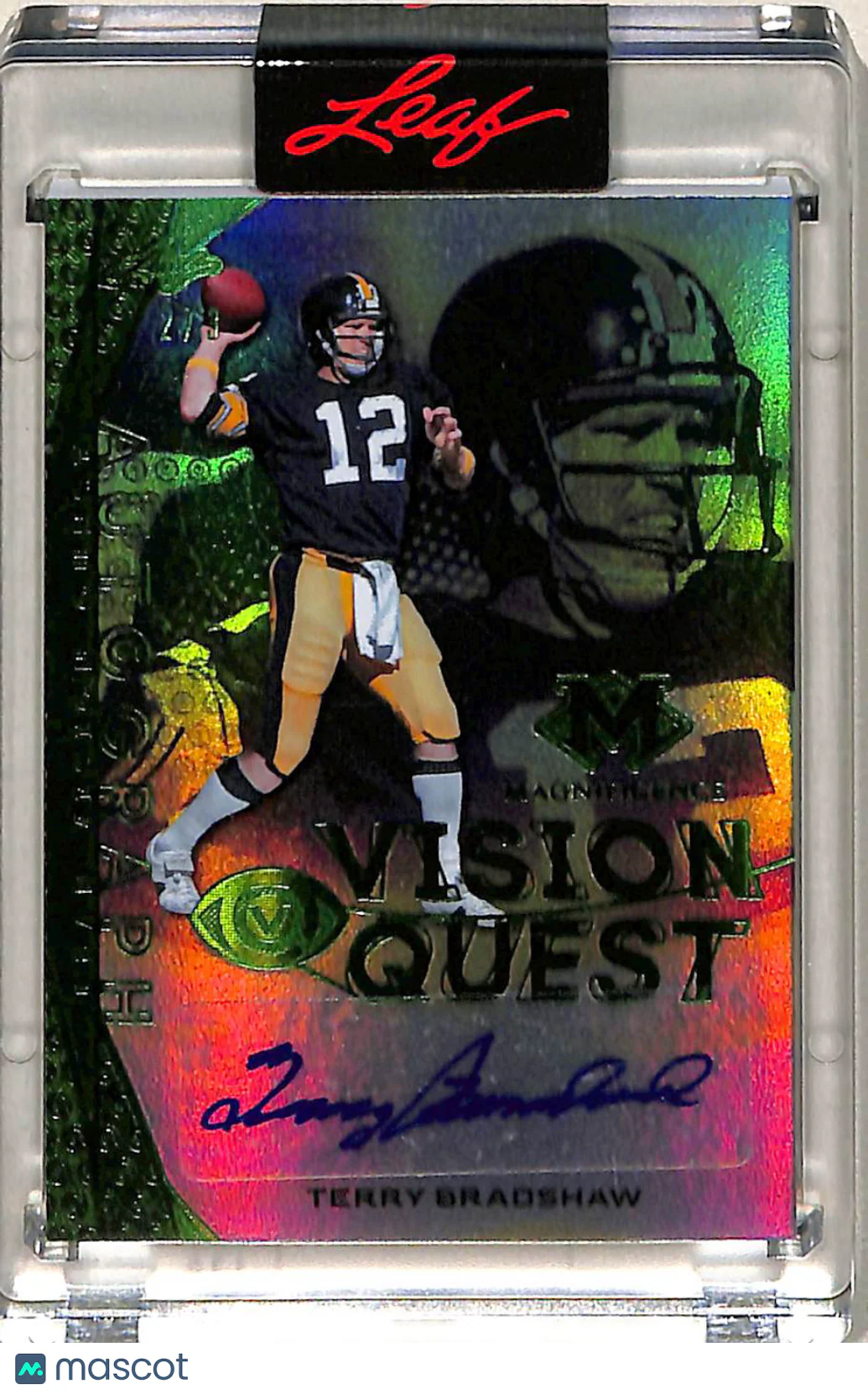 Terry Bradshaw 2020 Leaf Magnificence Vision Quest Auto /3 #VQ-TB1