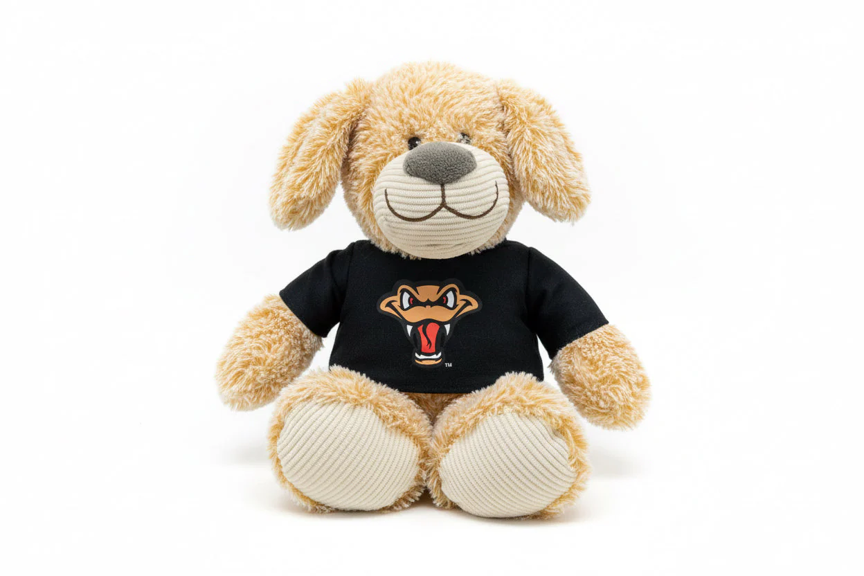 Timber Rattlers Black Shirt Rufus The Dog Plush