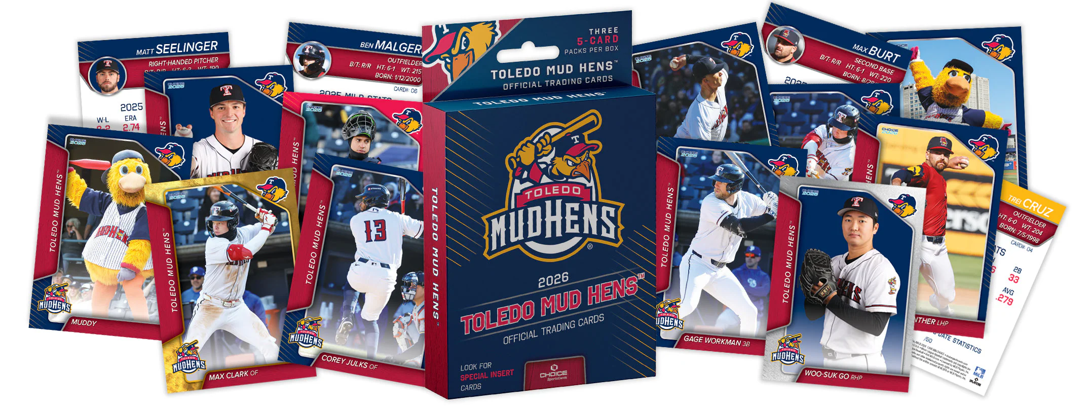Toledo Mud Hens 2026 Baseball Card Hanger Box