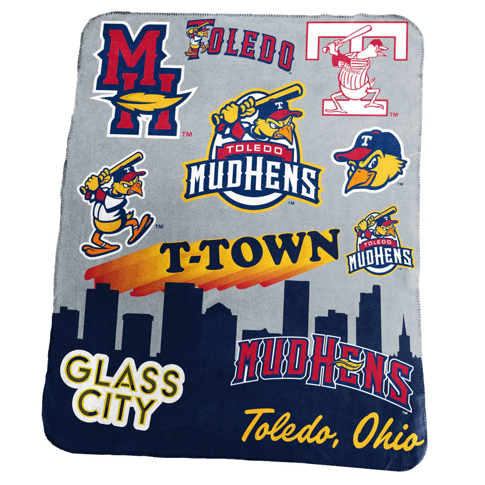 Toledo Mud Hens 50"x 60" Native Classic Blanket