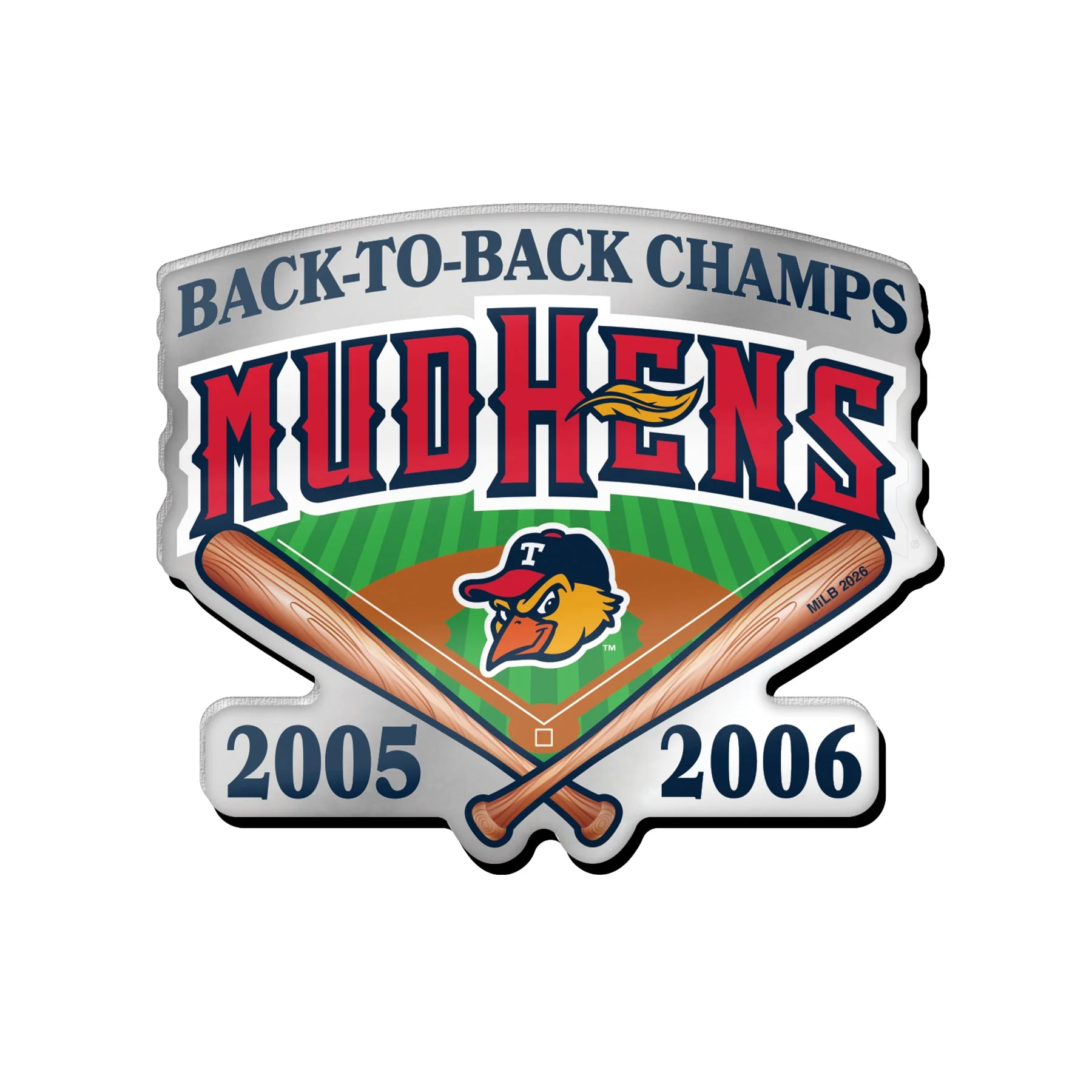 Back to Back Champs Lapel Pin
