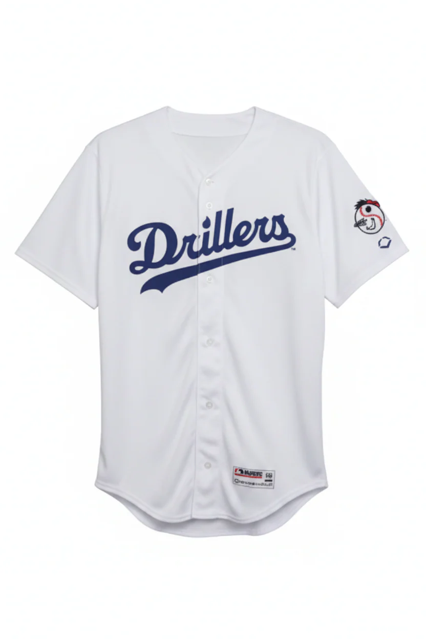 Tulsa Drillers EvoShield Home Jersey White