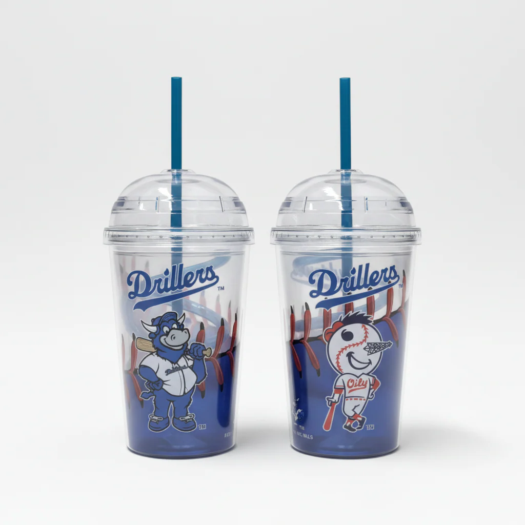 Tulsa Drillers Mascot 12oz Tumbler