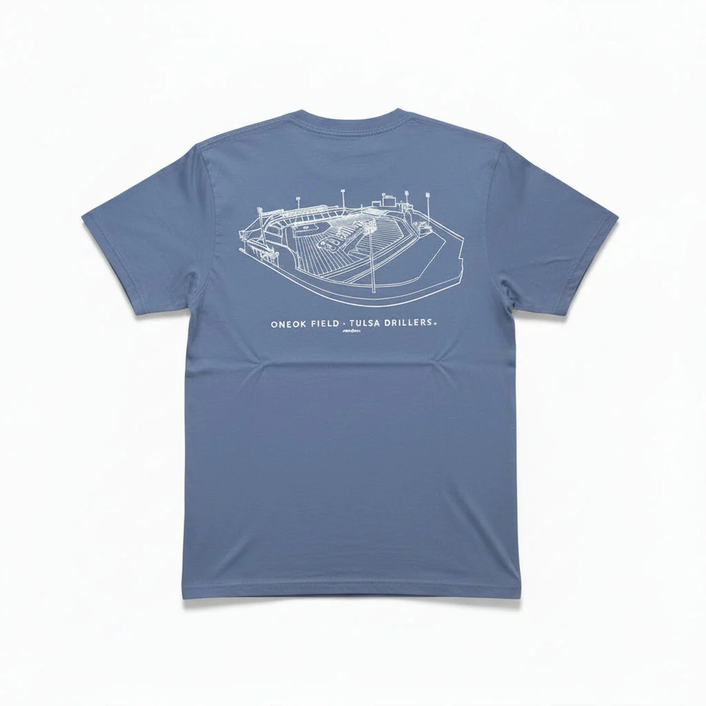 Tulsa Drillers Unisex Comfort Color Goodyear T-Shirt Denim