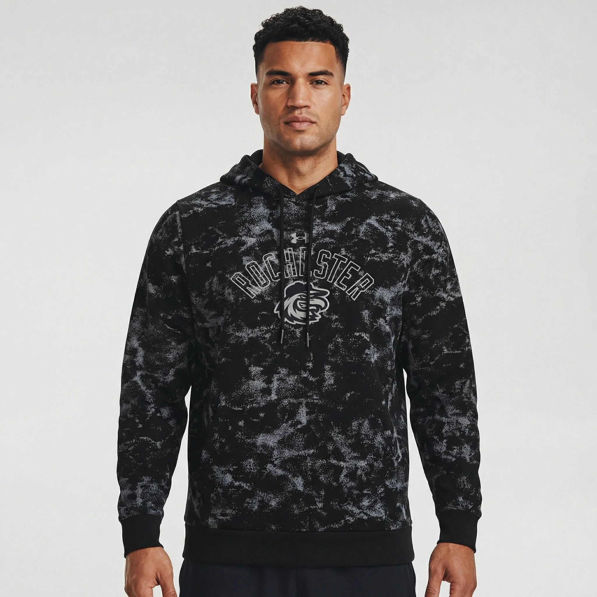 Under Armour Washed Black Hoodie - Image 2