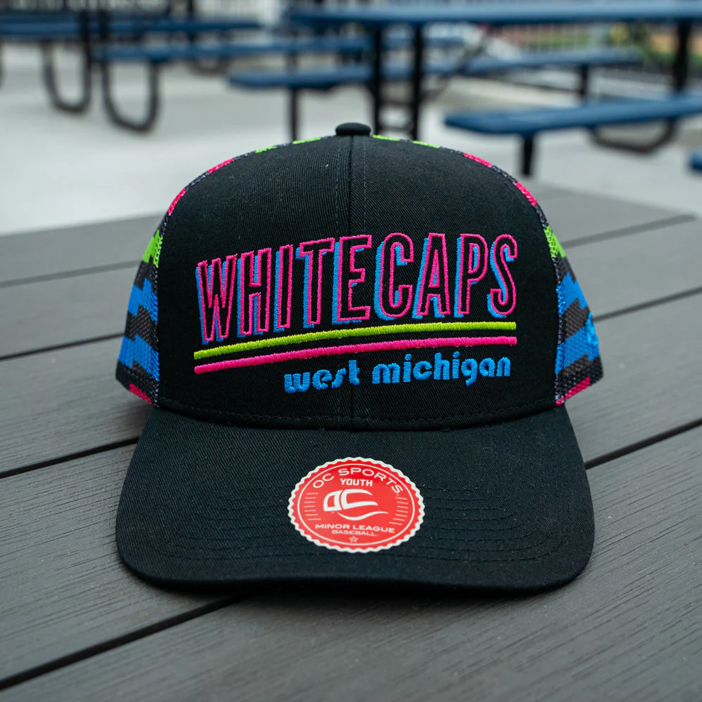 Youth Neon Snapback Trucker Cap - Image 4