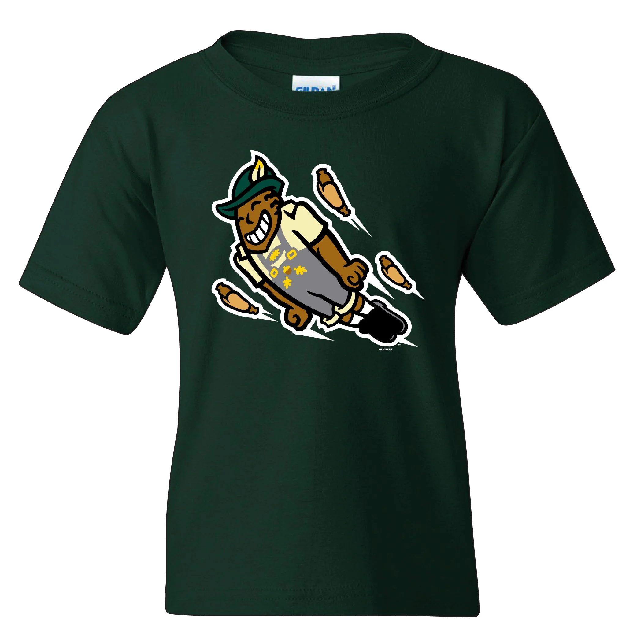 Wisconsin Brats YOUTH Bimm Ridder Green Softstyle Tee