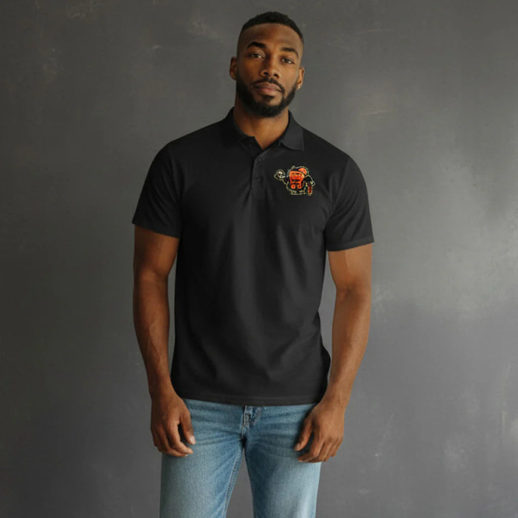 Wisconsin Supper Clubbers OF Black Dri-Fit Polo